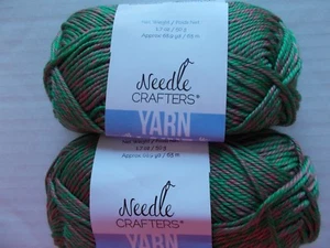 Needle Crafters filato acrilico twist, anguria, lotto di 2 (69 yds ea) - Foto 1 di 2
