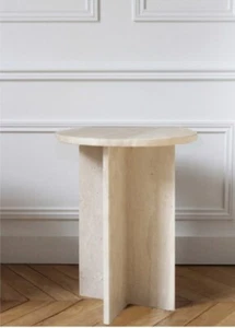 Travertine Coffee Table, Dining Table, Center Table  Living room Table Stand - Picture 1 of 3