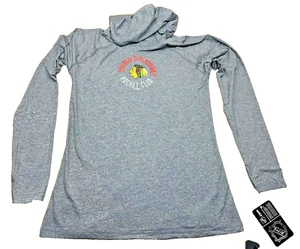 Neu!! NHL Chicago Blackhawks Damen Langarmshirt mit Kapuze - GRAU - SMALL - Bild 1 von 5