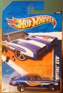 Hot Wheels '69 Pontiac GTO Blue HW Race Logo 1:64 Scale New HW Racing 2011 - Picture 1 of 8