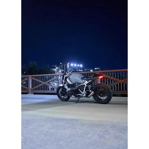 BMW Inspired R Nine T Night Ride Art Print 010 Premium Motorcycle Wall Decor - Picture 1 of 12