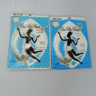 2x Luxuray Vintage Dove Skin Undies Panty Band Leg Brief 9306 Sz 6 New White - Image 1 of 3
