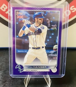 2022 Topps UK Edition Purple Parallel Mitch Haniger #43 of 50 - Picture 1 of 3