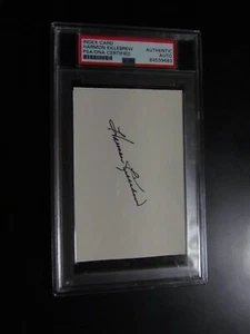Harmon Killebrew Signed Index Card PSA Encapsulated - Picture 1 of 3