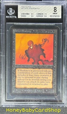 MTG Limited Edition Alpha 1993 Nether Shadow BGS 8.0 NM/MT Old School 93/94 - Image 1 of 4