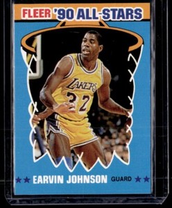 1990-91 Fleer 90s All-Star Earvin "Magic" Johnson #4 Los Angeles Lakers
