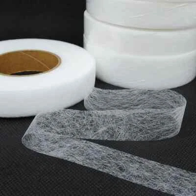 70 Yds White Fabric Fusing Tape Hot Melt Hem Tapes Iron on Roll For Pants Dresse - Image 1 of 4