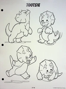 Guía oficial de licencias de producción de estudio de DuckTales 1987 página de diseño de animación - Imagen 1 de 2