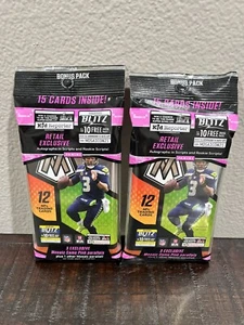 (2) 2021 NFL Panini Mosaic Football CELLO Value Packs Sealed Pink NFL SEALED NEW - Picture 1 of 2