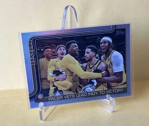 Tarjeta del equipo Indiana Pacers "Yes'cers" Rainbow Foil 2025-26 Topps baloncesto #280 - Imagen 1 de 3