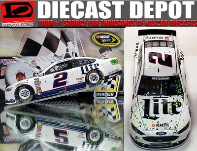 BRAD KESELOWSKI 2016 TALLADEGA WIN RACED VERSION MILLER LITE 1/24 ACTION - Image 1 of 4