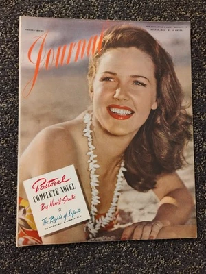 The Ladies Home Journal August 1944 Woman's Interest Stories/Fashion/Crafts/Ads - Image 1 of 4