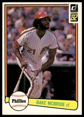 1982 Donruss #497 Bake McBride Philadelphia Phillies NM+ - Image 1 of 2