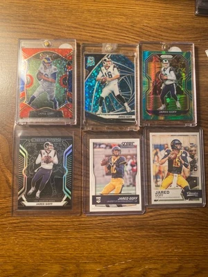 8 Card Jared Goff Lot-Rookies, Numbered, Die-cut, Variations, Parallels, Base - Image 1 of 4
