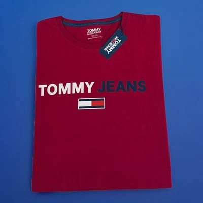 Tommy Hilfiger $44 Men's Long-Sleeve Tee T-SHIRT Dark Red Size 3XL - Image 1 of 3