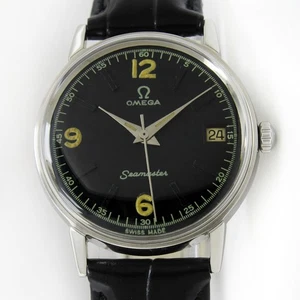 Vintage Omega Seamaster Winding Date 33mm Men Steel Watch Ref 136.011 - Bild 1 von 12