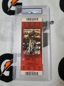 DREW BREES & DON SHULA Signed Super Bowl XLIV Full Ticket Stub PSA SLABBED 44 - Picture 1 of 8