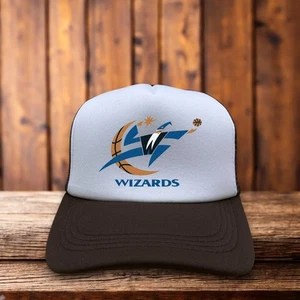 Gorra de béisbol de baloncesto Washington Wizards para hombre gorra de camionero marrón con cierre a presión - Imagen 1 de 6