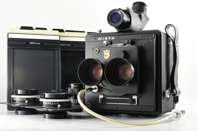 【N MINT】 Wista 4x5 TLR Large Format Camera 130 135 150mm F5.6 Lens From JAPAN - Image 1 of 4
