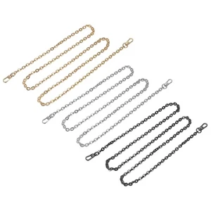 Sac à Main Chaîne Sangle, 3Pcs 47"x0.24" Fer Plat Chaîne Épaule Croix (Argent - Imagen 1 de 6