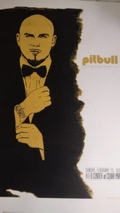 PITBULL Mr Worldwide Cedar Park , TX Original Concert Poster February 23, 2020 - Picture 1 of 11