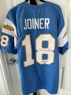 Camiseta deportiva firmada por Charlie Joiner de los San Diego Chargers Foto 1 de 4