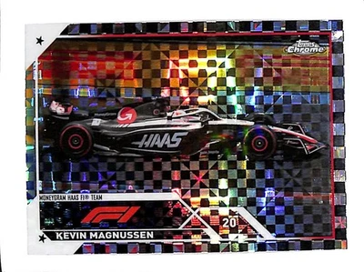 2023 TOPPS CHROME FORMULA 1 #51 KEVIN MAGNUSSEN CHECKER FLAG X-FRACTORS  - Image 1 of 2