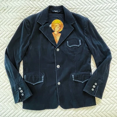 Y2K Howe Designer Blazer Jacket 44 Angel Graphic Gothic Rock Punk Avant Garde - Image 1 of 4