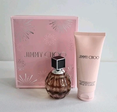 Jimmy Choo Eau de Parfum EDP 60ml & Body Lotion 100ml Gift Set BNIB FREE FASTP&P - Image 1 of 4