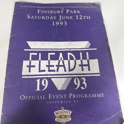 1993 Fleadh Programme, Finsbury Park,  Bob Dylan and Ticket Stub - Image 1 of 4