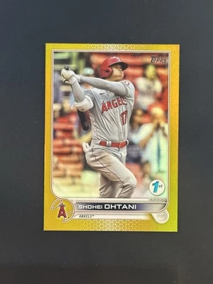 2022 Topps Series 1 1st Edition - Shohei Ohtani #1 Gold - Image 1 of 2