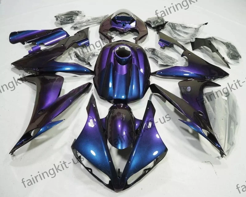 Carenado FKA azul camaleón púrpura con cubierta de tanque apto para Yamaha 2004-2006 YZF R1 Foto 1 de 1