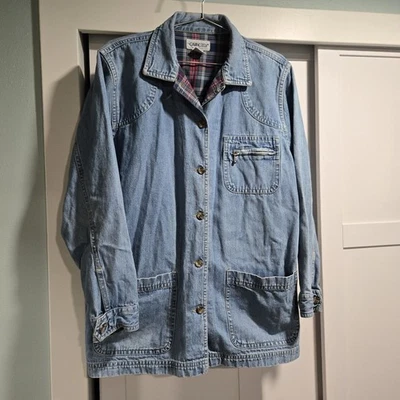 Chaqueta de campo de mezclilla vintage Cabin Creek para hombre abrigo de granero mediano 100 % algodón Foto 1 de 4