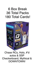 SACRAMENTO KINGS 2024/25 Panini Donruss Optic NBA 6 Box Break #3 DOWNTOWN CHASE - Picture 1 of 3