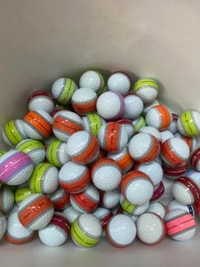 50   TAYLORMADE TOUR RESPONCE   ASSORTED  STRIPED      GOLF BALLS   MINT - Picture 1 of 1
