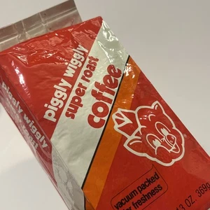 Vintage Rare Piggly Wiggly Coffee Bag Advertising Package Farm Pig Empty - Picture 1 of 7