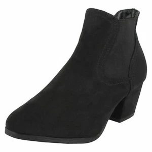 Ladies Anne Michelle Heeled Ankle Boots - Picture 1 of 10