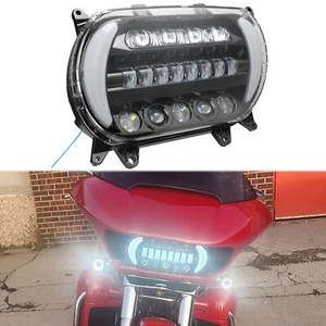 For Harley Road Glide FLTR FLTRX FLTRXS FLTRU FLTRK 2015-2024 LED DRL Headlight - Picture 1 of 20