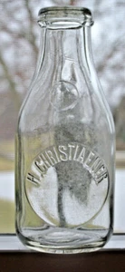 H. Christiaener Quart MIlk Bottle - Picture 1 of 8