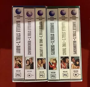 Danielle Steel VHS Box Set x 2 Retro Vintage Video Cassettes x 6 - Picture 1 of 4