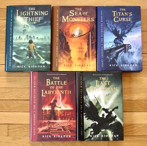 Complete Set 1-5 PERCY JACKSON & THE OLYMPIANS Rick Riordan HBDJ EXC L1 - Imagen 1 de 5