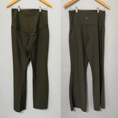 Old Navy Active Maternity Powersoft Extra High Dark Green Pants Size M Pregnancy - Image 1 of 4