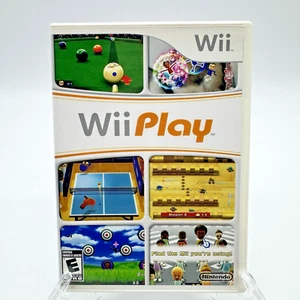 Wii Play Giochi Sportivi Videogioco Nintendo 2007 Completo CIB Manuale Custodia TESTATO - Foto 1 di 8