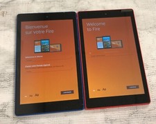 *LOT OF 2 Amazon Fire HD 8 (7th Generation) 16GB Wi-Fi 8" Tablet SX034QT