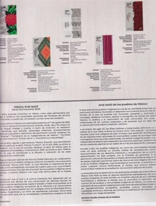 px903 México Arte Textil Sobre Grande Folleto Artesanías Indígenas - Imagen 1 de 2
