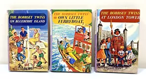 VTG set of 3: THE BOBBSEY TWINS' books #10-1959, #49-1956 & #52-1959 Collectable - Imagen 1 de 12