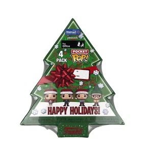 NEW Funko Pocket POP! The Office Holiday Tree Box Exclusive Vinyl 4-Pack - Picture 1 of 2