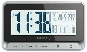 Technoline Funk-WECKER WT 290 2 WECKZEITEN Kalender Thermometer LEISE Soft Touch - Bild 1 von 3