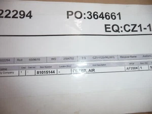 AF350K FLEETGUARD FILTER - Picture 1 of 1