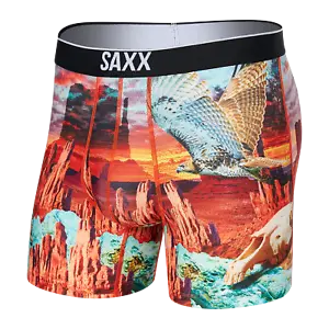 Saxx Underwear Volt Breathable Mesh Men's Boxer Briefs - Monument Valley - Picture 1 of 6